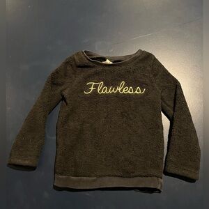 Carter’s girl’s “Flawless” warm top, black, size 4